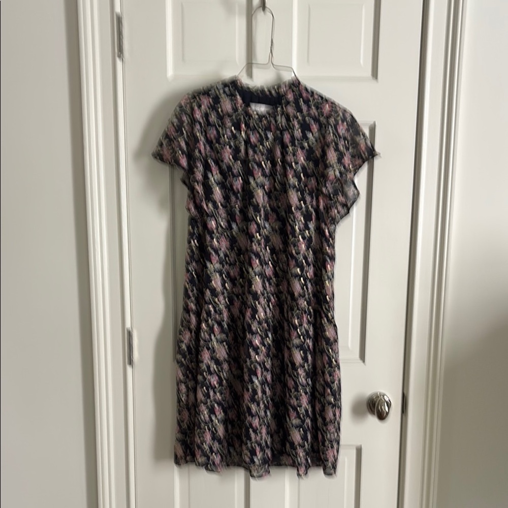 Floral Black Dress